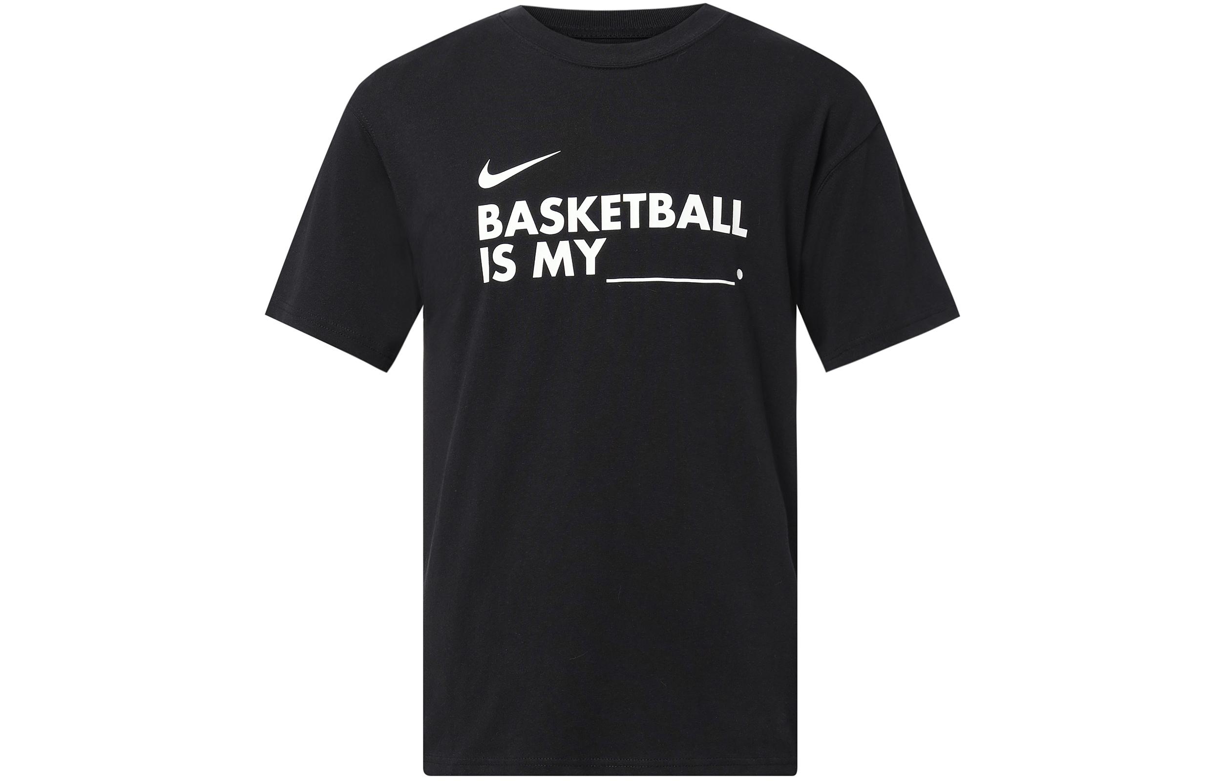 

Nike T Shirts Men s Black Crew Neck Moderate Straight Fit FN3706-010 L