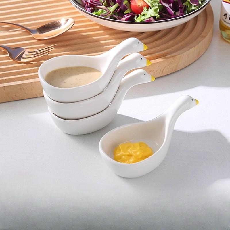 Cartoon Dipping Sauce Plate, Cute Small Plate, Snack Plate, Barbecue Dipping Sauce Plate, Vinegar Plate, Small Dipping Sauce Plate