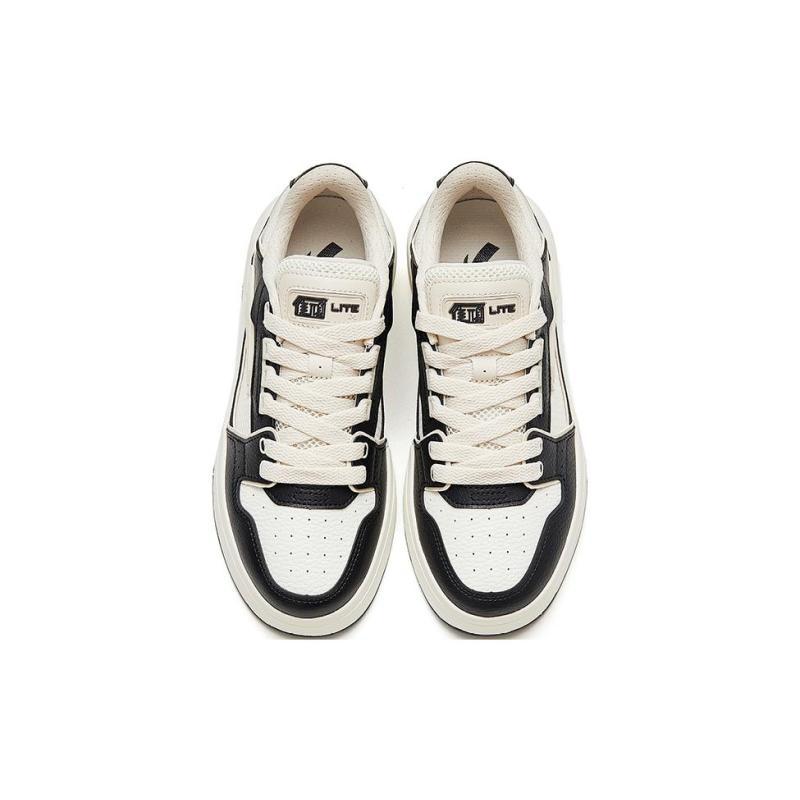 Anta Street Lite Slip Resistant, Abrasion Resistant, Lightweight Low top Skateboard Shoes Women's Black White Gray Sneakers 122338071-2