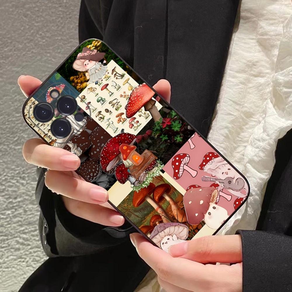 

Mushroom Phone Case For iPhone 15 14 11 12 13 Mini Pro XS Max Cover 6 7 8 Plus X XR SE 2020 Funda Shell iPhone 13 mini