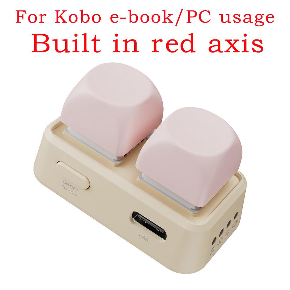 

New Lightweight Portable Keypad Dual Button Blue Tooth Page Turner For Kobo E-Book Readers Wireless Remote Control Lazy Artifact