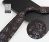 Men'S Tie British Retro Dark Brown Coffee Gold Striped Gentleman'S Suit Shirt Dress Professional High-End Hand Style