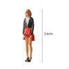 1/64 Diorama Figure Miniature Scene Handpainted Character Lady with Dress Photo Props for Railway