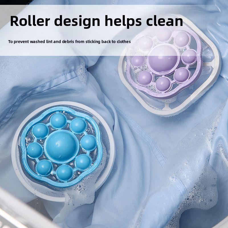 4 Pcs Household Washing Machine Lint Remover Floating Dirt Remover Filter Bag Lint Filters