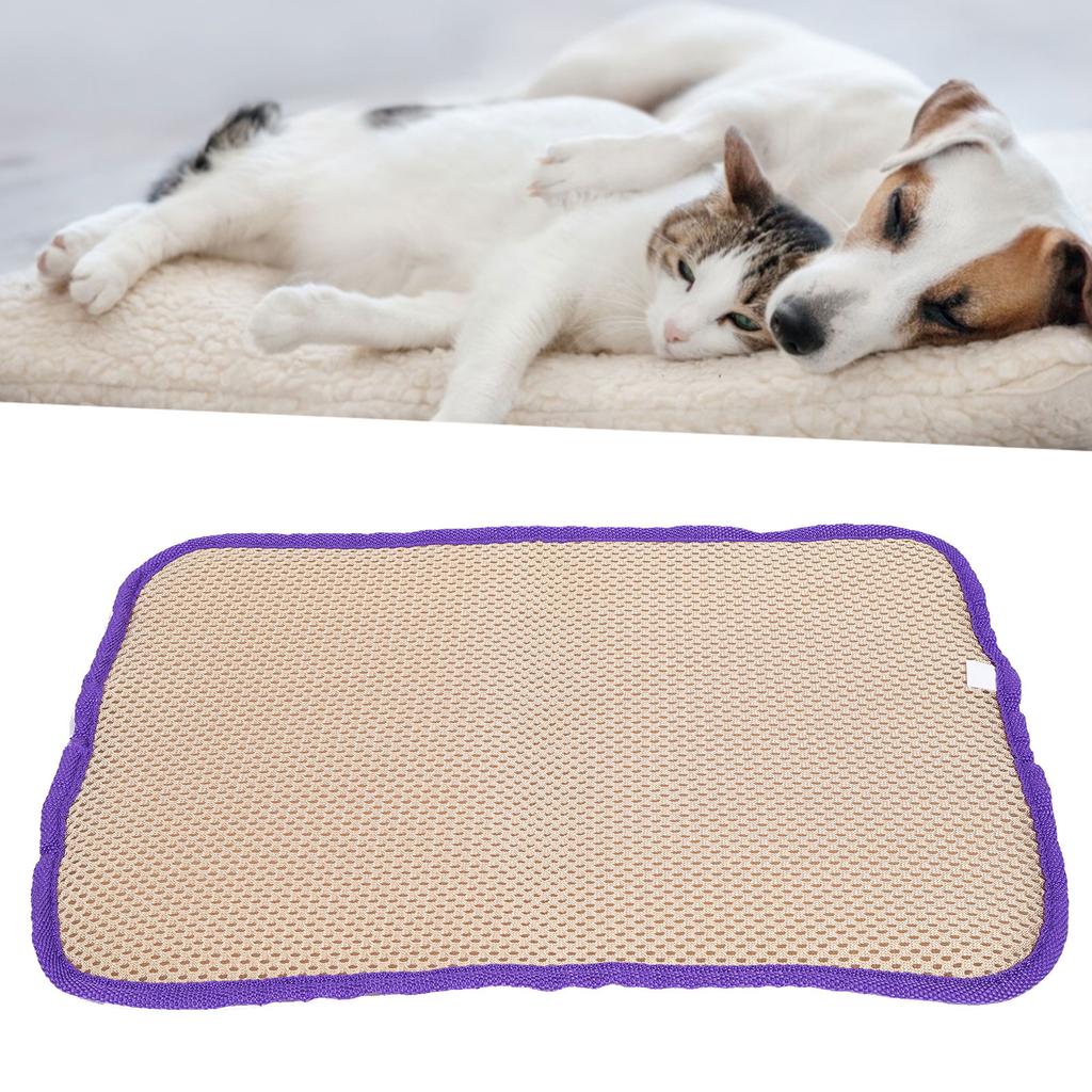 Mesh Pet Mat Permeable and Breathable Dog Cooling Mat Good Elasticity Foldable Constant Temperature for Family Travel for Pets