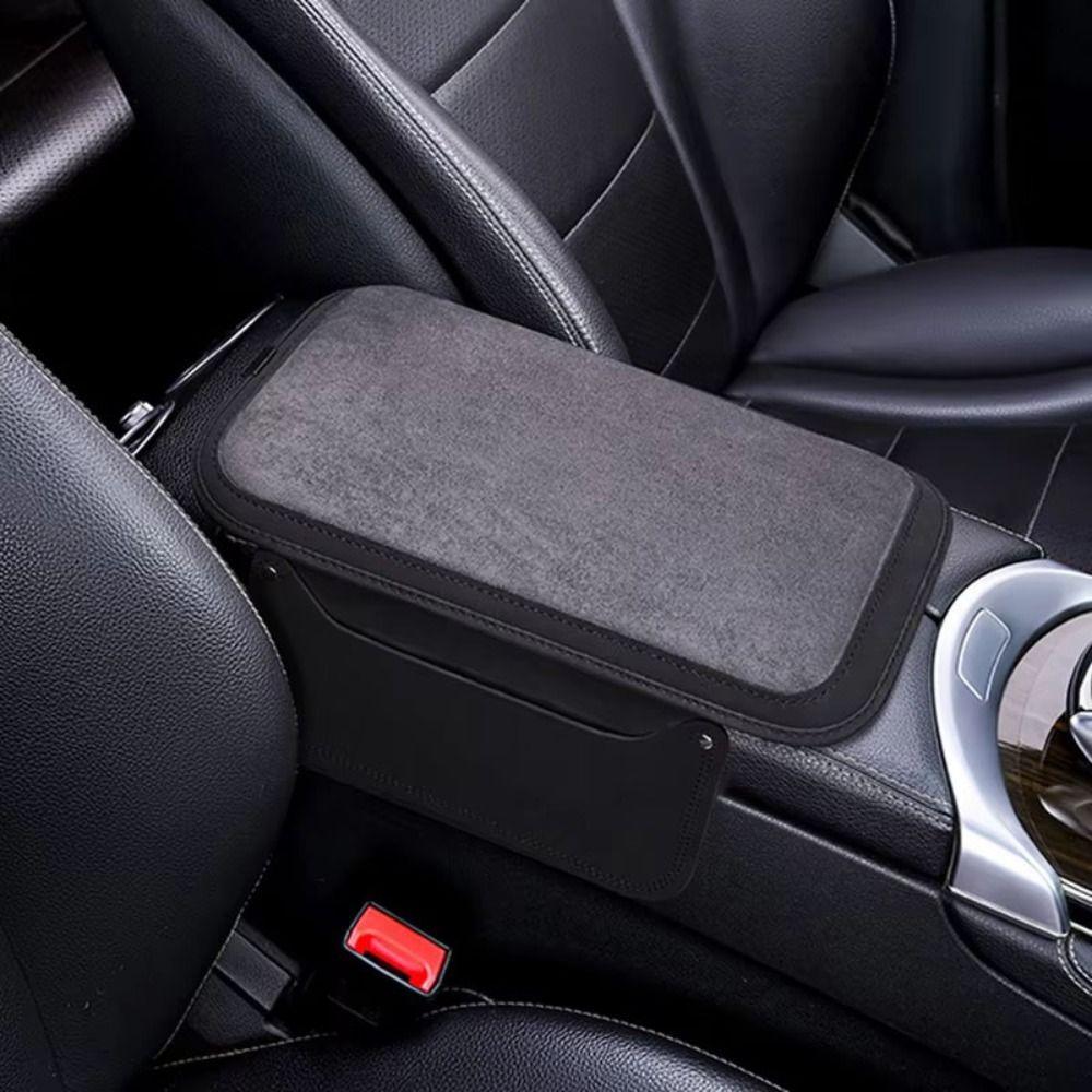 Side Extension Pockets Center Console Armrest Cushion Car Elbow Support Pad Center Console