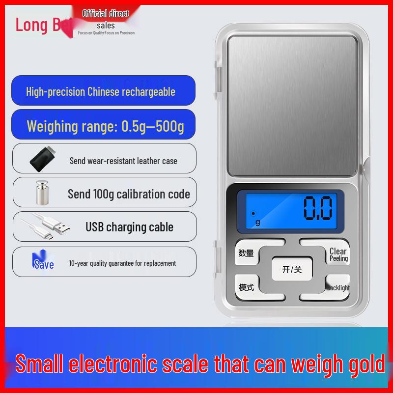 Mini Precision Scale 0.01g for Jewelry, Tea, and Household Use
