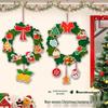 Christmas DIY Non-Woven Wreath Ornament with Lights