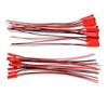 Cabo Conector Macho e Fêmea Hashi Grande JST XH de 2 Pinos 2,0 mm 10 Pares Fio Terminal RC DIY Bateria