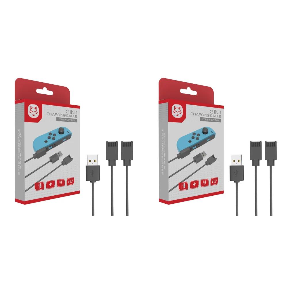 USB-Ladekabel für Joycon-Controller 2-in-1 Reise-Ladekabel Ladekabel für Switch-Controller-Ladegerät