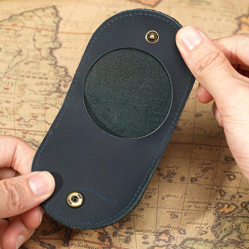 Women'S Small Genuine Leather Coin Wallet Children Mini Purses Hasp Money Clip Clutch Hobo Bags Men Gift Pouch New Manual Craft