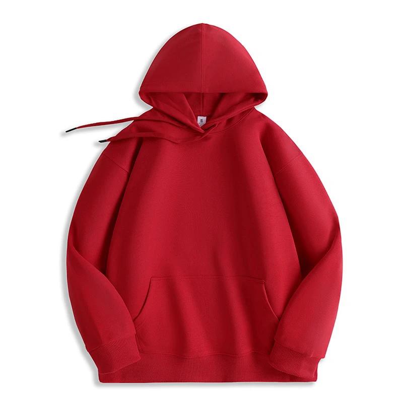 Sudadera de Color Sólido Oversize Para Hombres Mujeres Casual Primavera Otoño