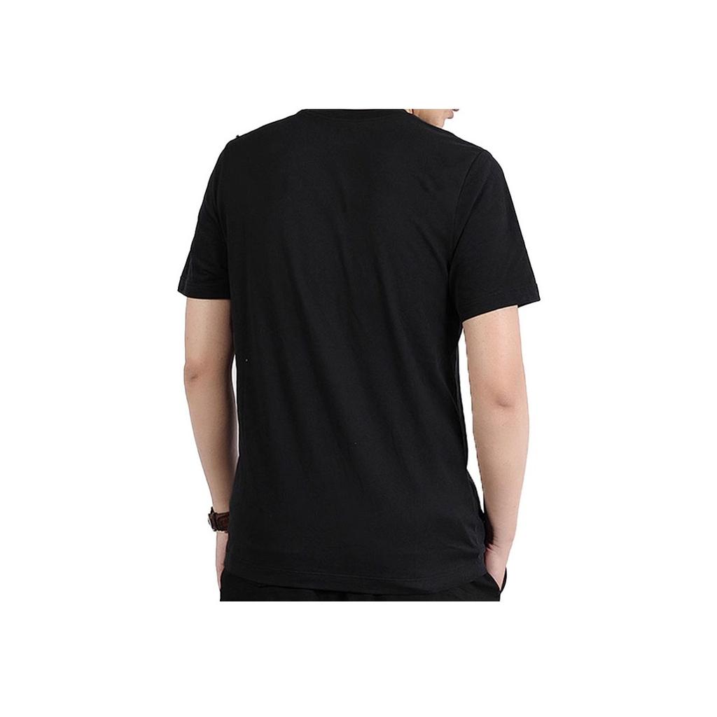 Jordan Contrast Letter Logo Print Round Neck Pullover Sports Breathable Short Sleeve T-Shirt Men Tops Black AT8933-010