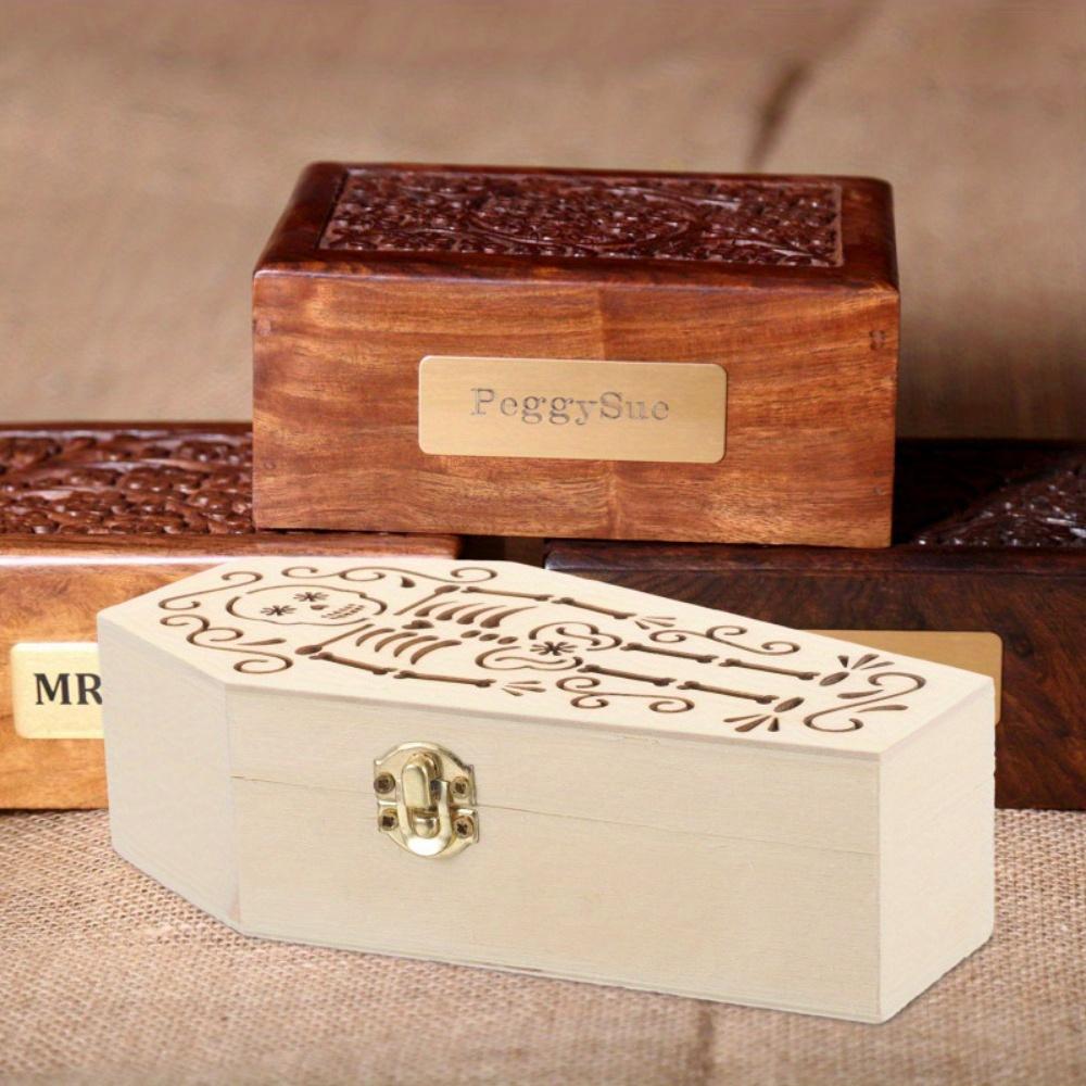 1pc Coffin shaped pet urn Halloween party decoration funny candy box jewelry ring jewelry box