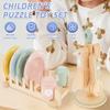 Kid Wooden Dinnerware Toy Set Safe Wood Kids Kitchen Playset Funny Toddler Kitchen Toy Children Kitchen Cutlery and Plate Toy