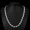 11MM Men's Necklace Titanium Steel Stainless Steel Button Coffee Bean Pig Nose Chain Necklace