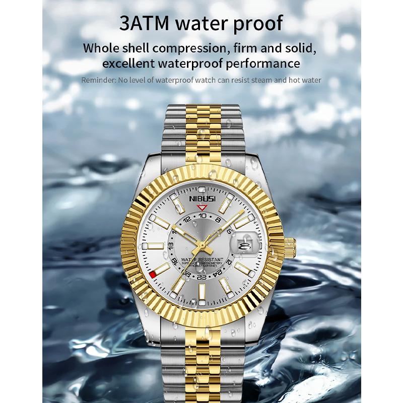 Luxury Fashion Watches for Men Waterproof Date Clock Business Watches Man Quartz Wristwatch