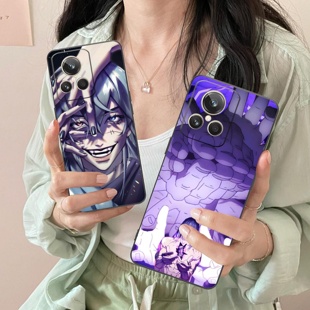 JJK Mahito Phone Case for Realme 15 14 13 12 11 10 9 Pro Plus T i Lite 5G Soft TPU Shockproof Cover
