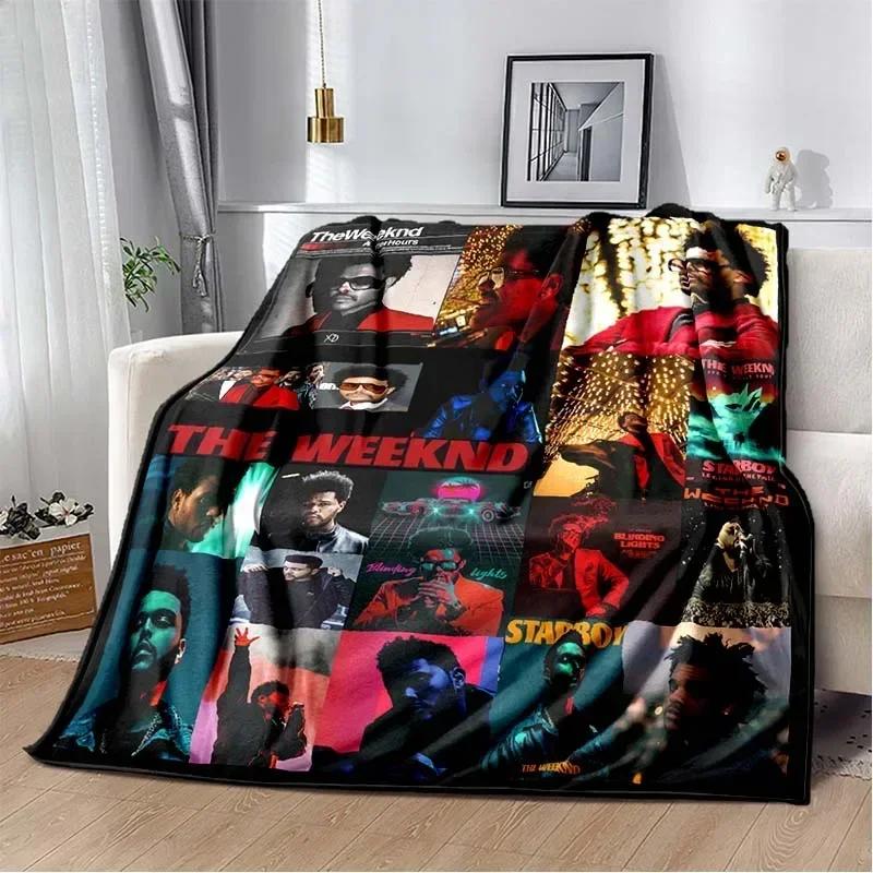 The W-Weeknd Rapper Music Album Blanket 3D Flannel Blanket Soft Throw Art For Home Decor Bedroom Sofa Naps Picnic Gifts Present