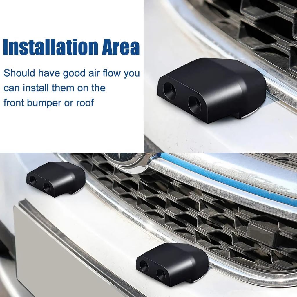 4 bucăți Dispozitiv de avertizare pentru căprioare Fluieruri portabile pentru respingerea căprioarelor Mini Siguranță pentru mașină Fluier pentru căprioare rezistent la intemperii Alertă pentru animale