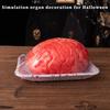 Realistic Fake Body Organ Prop Creepy Plastic Human Heart Brain Model for Horror Theme Events Haunted Houses Bars Halloween Parties Supplies