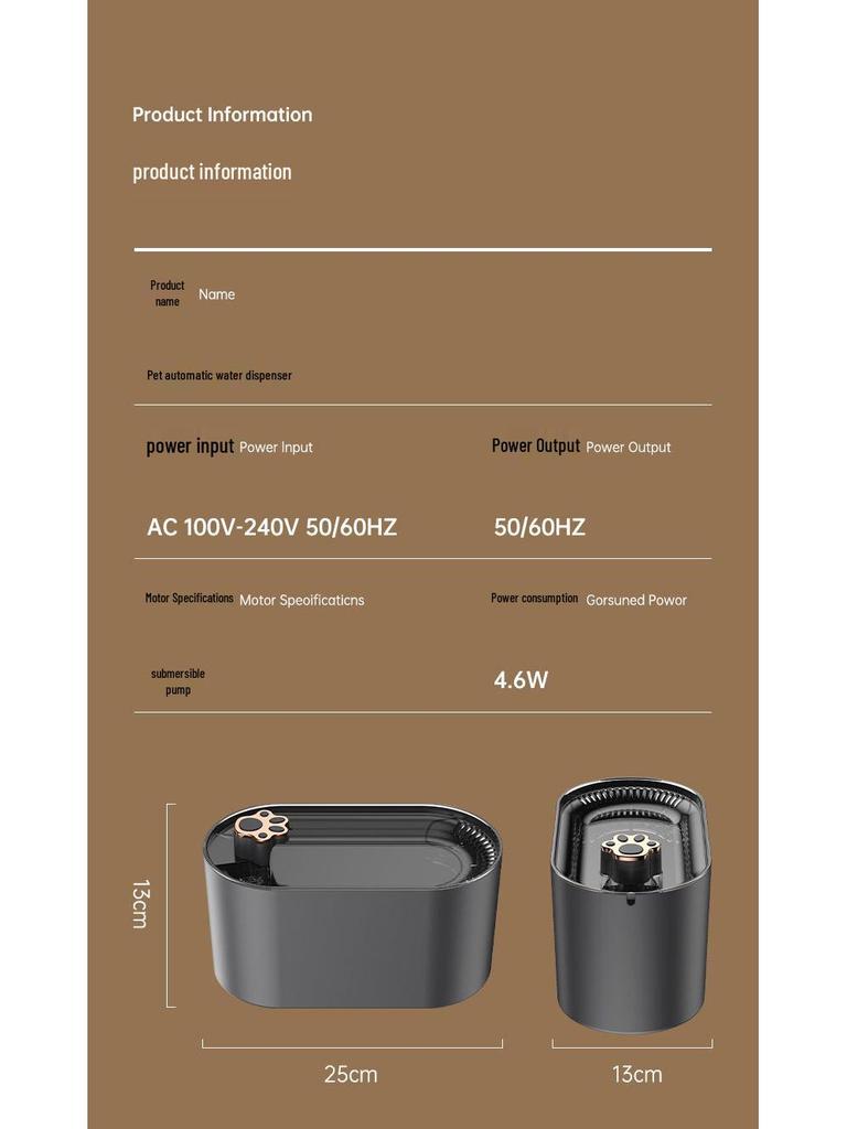 Smart Automatic Pet Water Fountain for Cats and Dogs