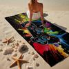 Asciugamano da Spiaggia Colorato con Artwork per Gamer, Microfibra Super Morbida, Regalo per Lei/Lui, Compleanno, per Piscina, Spiaggia, Viaggio, Decorazione per la Casa, Regali per Fan