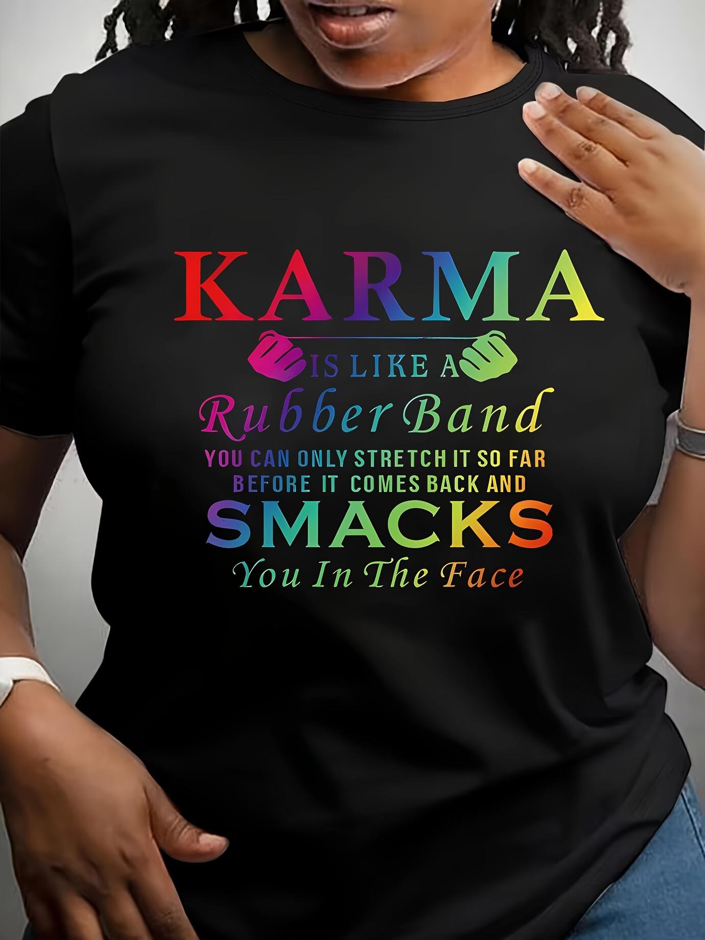 

Plus Size, Plus Size Ladies Graphic Lettering Top T-Shirt 5XL різнокольоровий