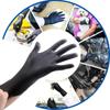 100 Pack Disposable Black Nitrile Gloves For Household Cleaning Work Safety Tools  Gardening Gloves  Kitchen Cooking Tatto
