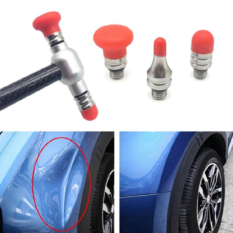 Auto Body Paintless Dent Repair Hammer Tips Screw on Interchangeable Tips Set