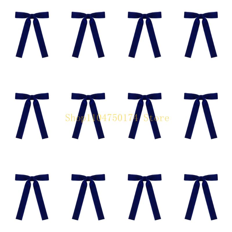 Elegant Velvety Twist Bowknot Christmas Tree Ornament Velvety Holiday Decors For Festival Home Office Decors top sale