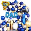 Father'S Day Decorative Navy Theme Father'S Day Balloon Arch Wreath Festival Theme Decorative Balloon Cover