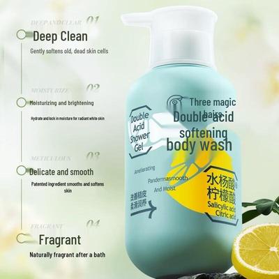 Three Hair Wizards Dual-Acid Softening Shower Gel 500ml