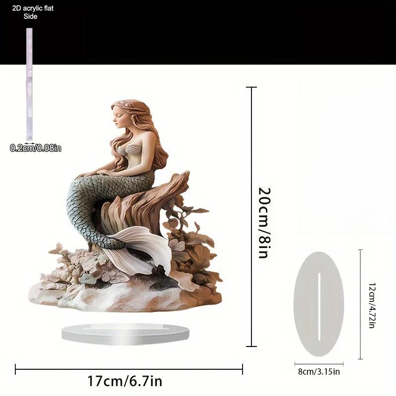 Bohemian Style Charming Mermaid Home and Office Decoration Ornament, A Gift for Female Friends, Home Tabletop Decorations, Nurseries, Home Desk Livin