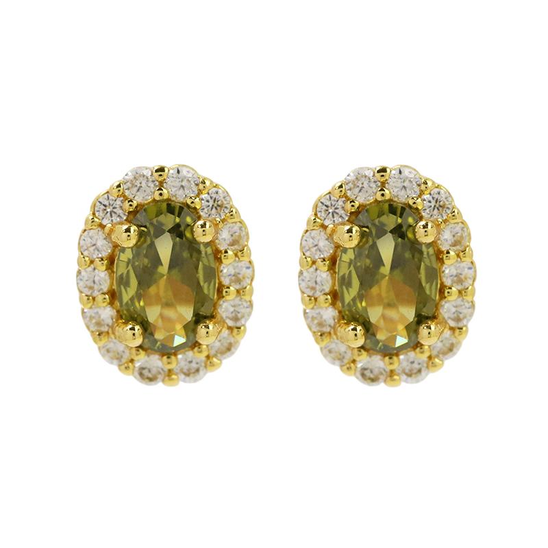Colorful 12 Month Birthstone Rhinestone Stud Earrings For Women Crystal Ladies Fashion Weddings Banquet Jewelry Accessories