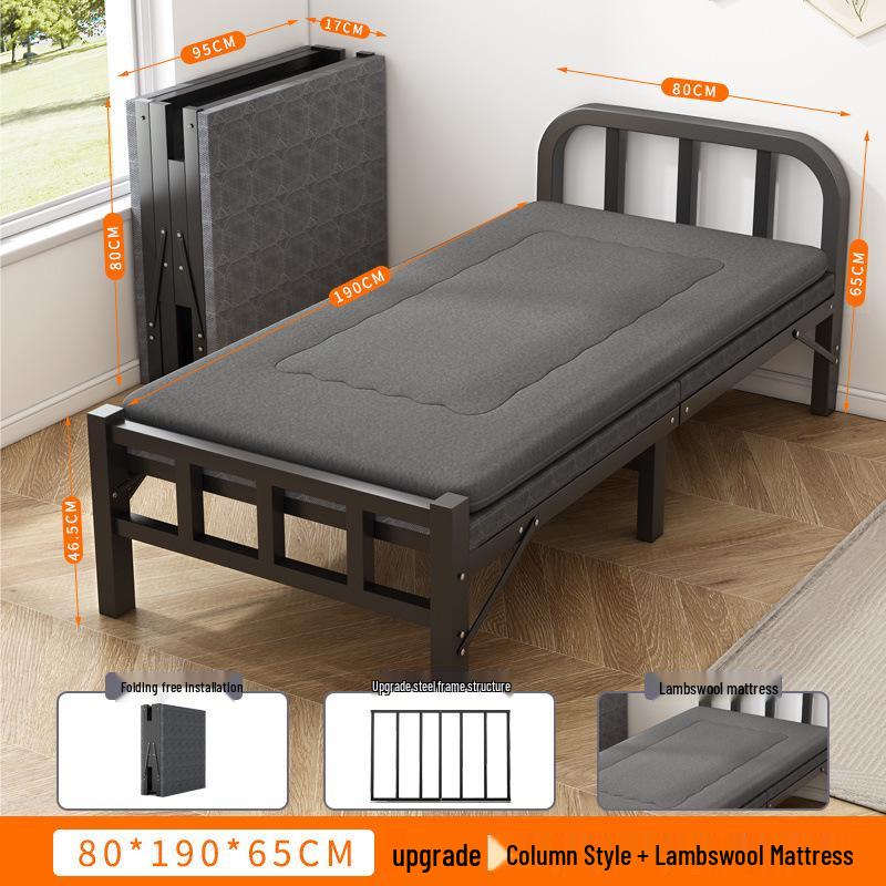 Portable Folding Recliner: Multi-Functional Single Bed for Home, Office, or Camping