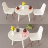 1/2Pcs 1/12 Dollhouse Simulation Mini Chair Model Dollhouse Furniture Decoration Toy Dolls House Micro Scene Construction Props
