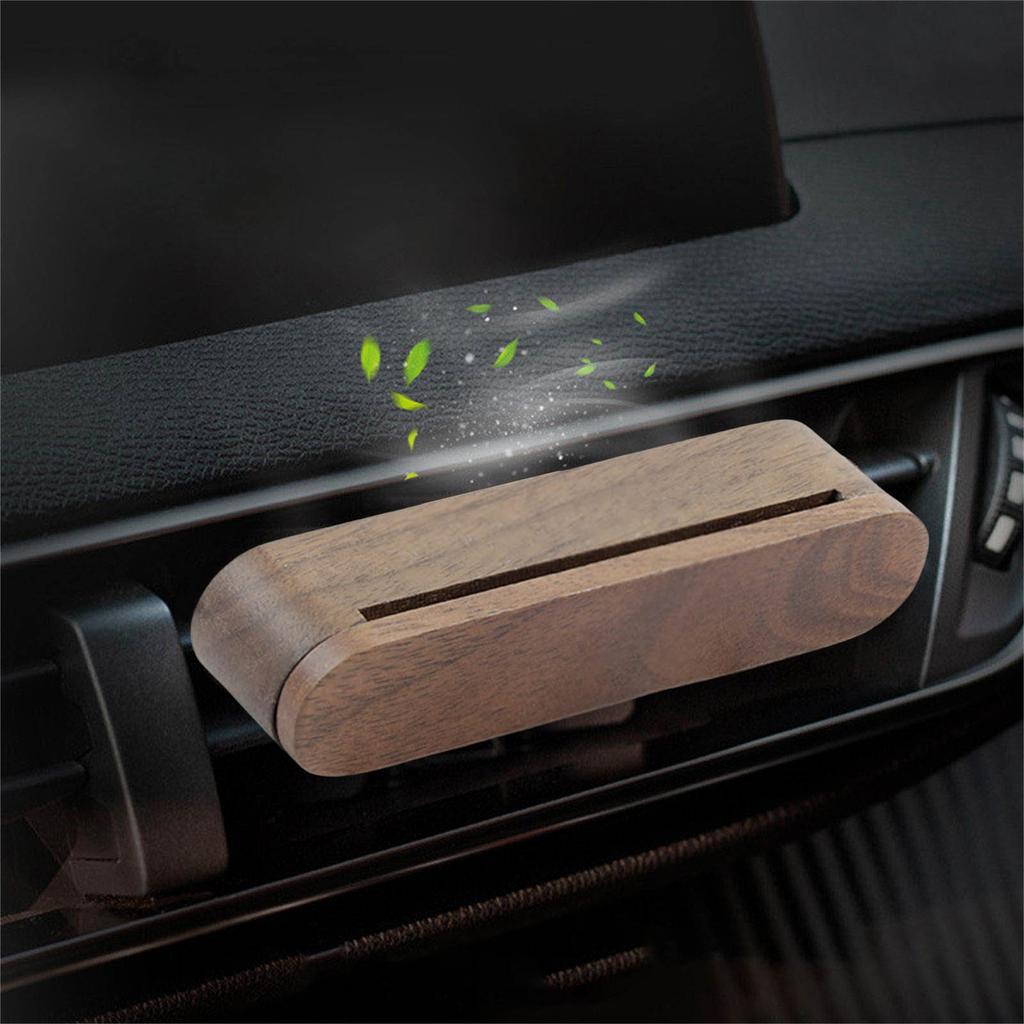 Wooden Car Air Fresheners Vent Clip Designs with Essential Oils Vehicle Scent Comfortable Scent for Elegant Car Interior