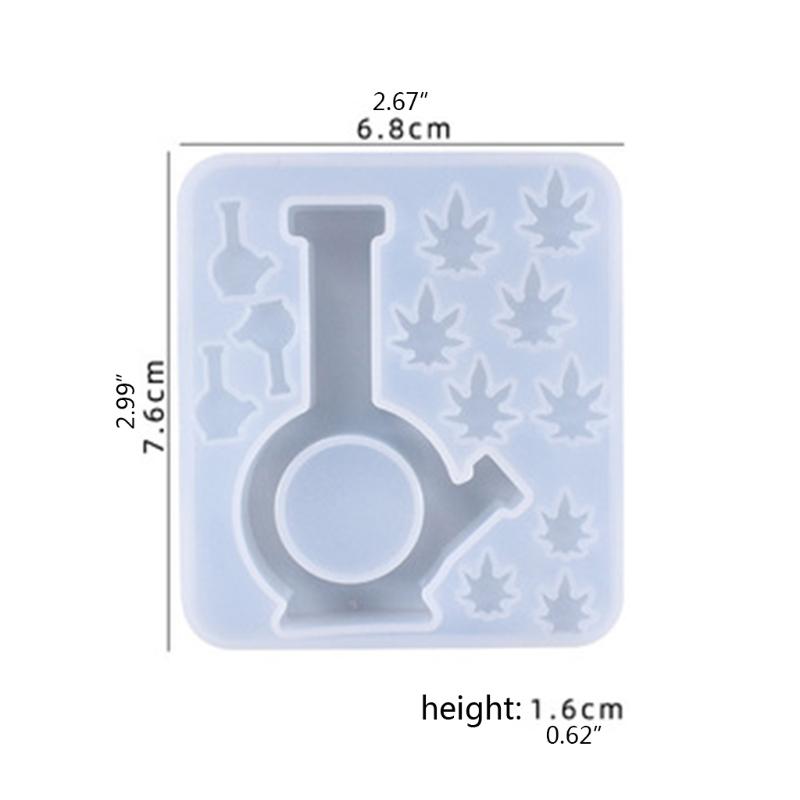 Keychain Pendant Silicone Mold Quicksand Casting Mold Maple Leaf Resin Shaker Mold Quicksand Pendant Epoxy Resin Mold