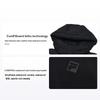 Fitness Windproof Waterproof Warm Water-Repellent Stain-Resistant Basic Hooded Long Sleeve Down Jacket Men Outerwear Black A51M441901F-BK