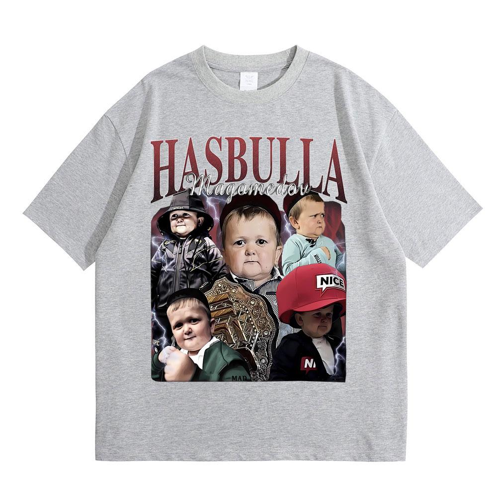 King Hasbulla Magomedov Vintage Graphic Tshirt Men Women Casual Oversized Crewneck T-shirt Summer Men's Funny Fans Gift T Shirts