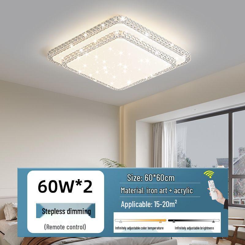 Ultra-bright Modern LED Crystal Ceiling Light for Bedroom and Living Room