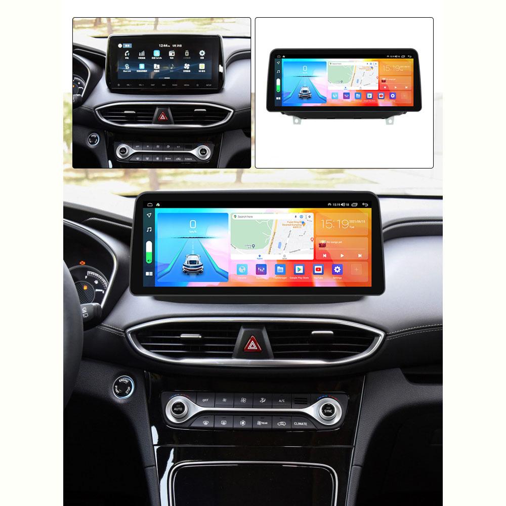 12.3" Android 10 Car Stereo Radio GPS NAVI DSP Fit For Hyundai Santa Fe 2018~20