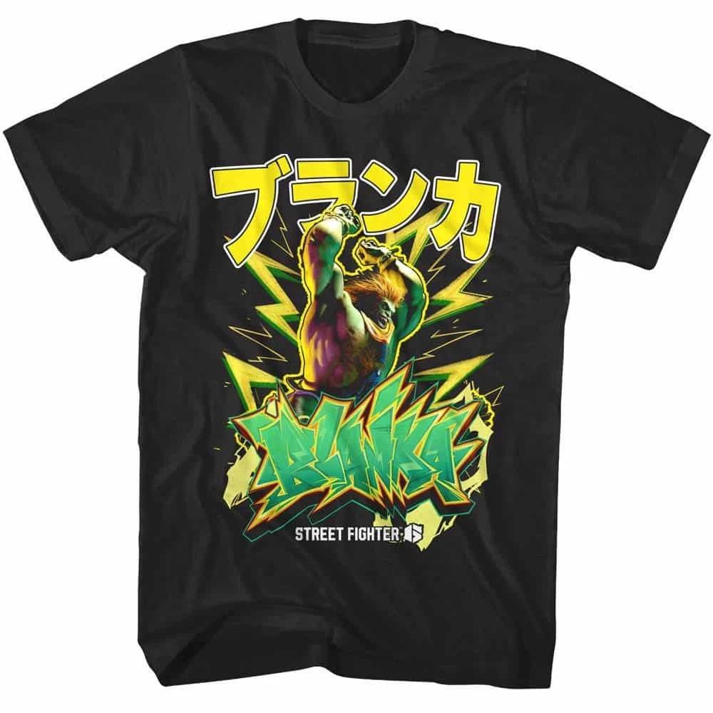 Street Fighter 6 Blanka Graffiti Men s T Shirt M