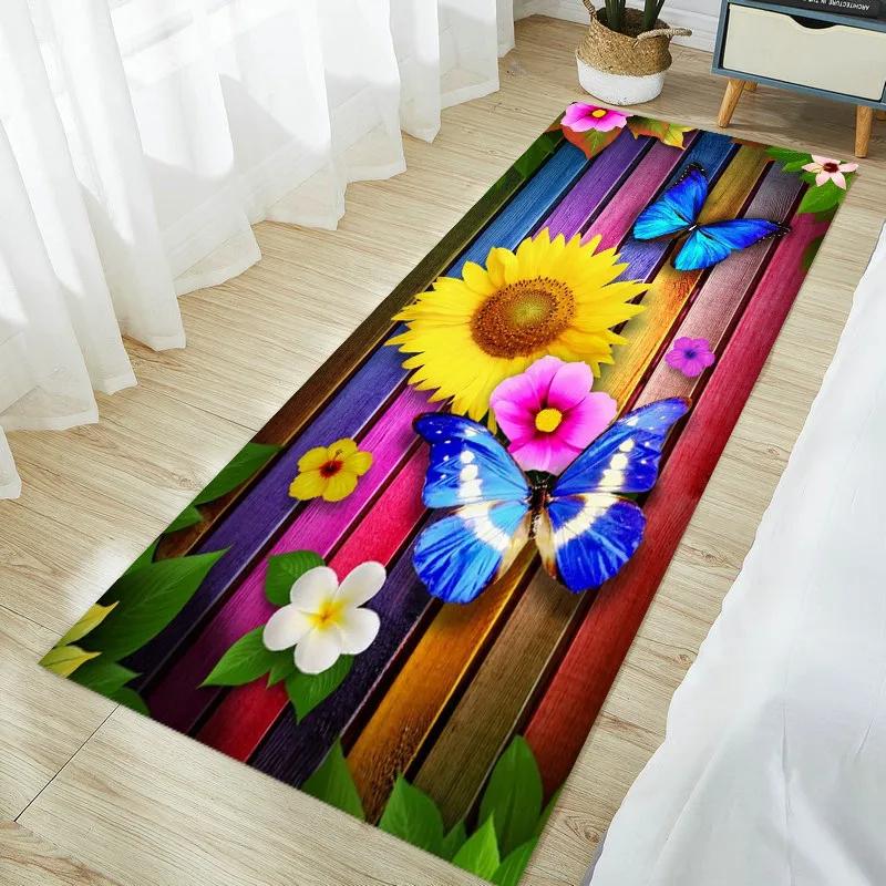 Non-slip Floor Rug Sunflower Print Doormat for Entrance Floor Mat Doormat Carpet Tapis Kitchen Mat Area Rug Home Decor