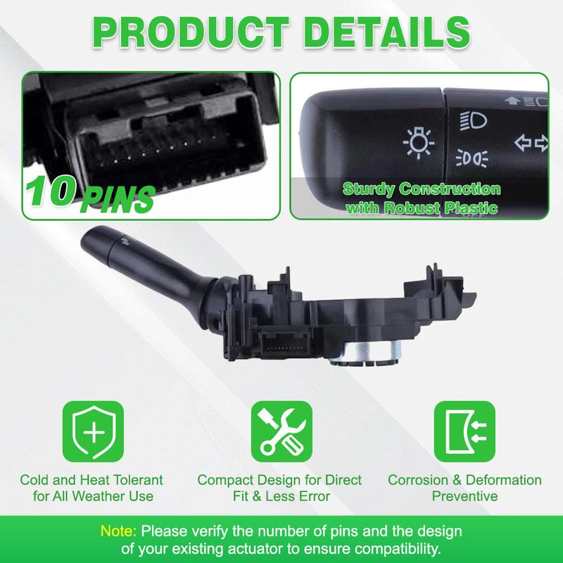 Turn Headlight Signal Switch  84140-07131 84140-33211 Plastic Black 10 P  84140-06401 for Toyota Highlander 2008–2011