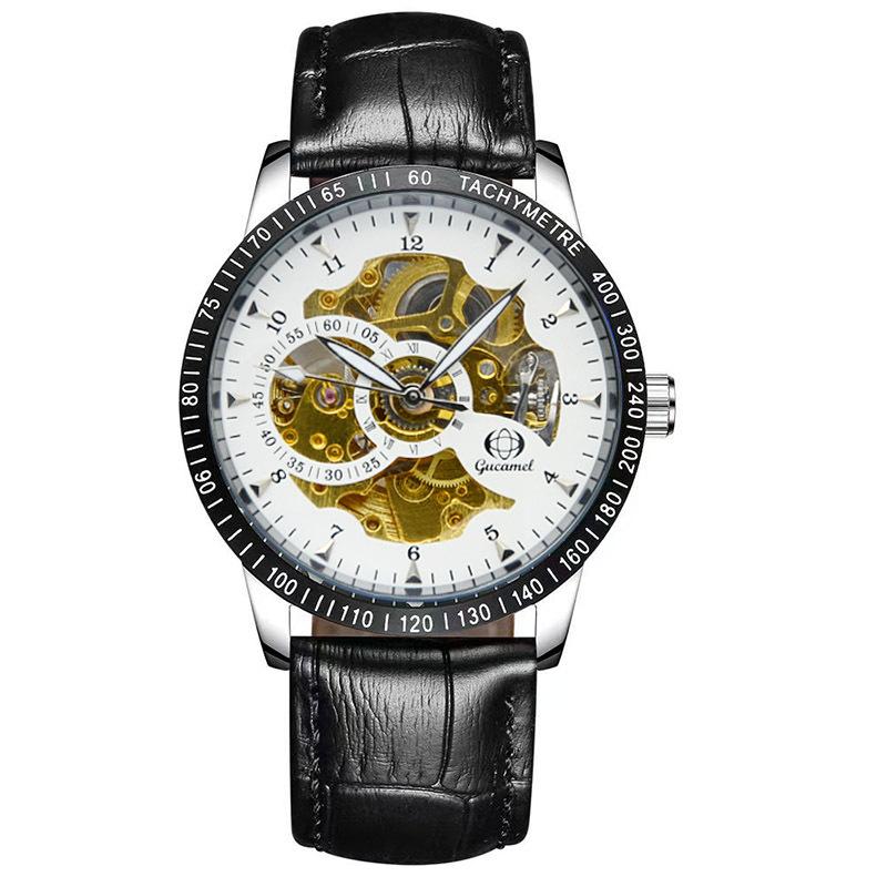 New Top Brand Automatic Mechanical Watch Business Hollow Fashion Men's Automatic Mechanical Watch
