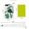 Women Green Cards Protecting Credit Card Holder with Lanyard String Student Plant Print Bus ID Name Badge Plastic Card Cover