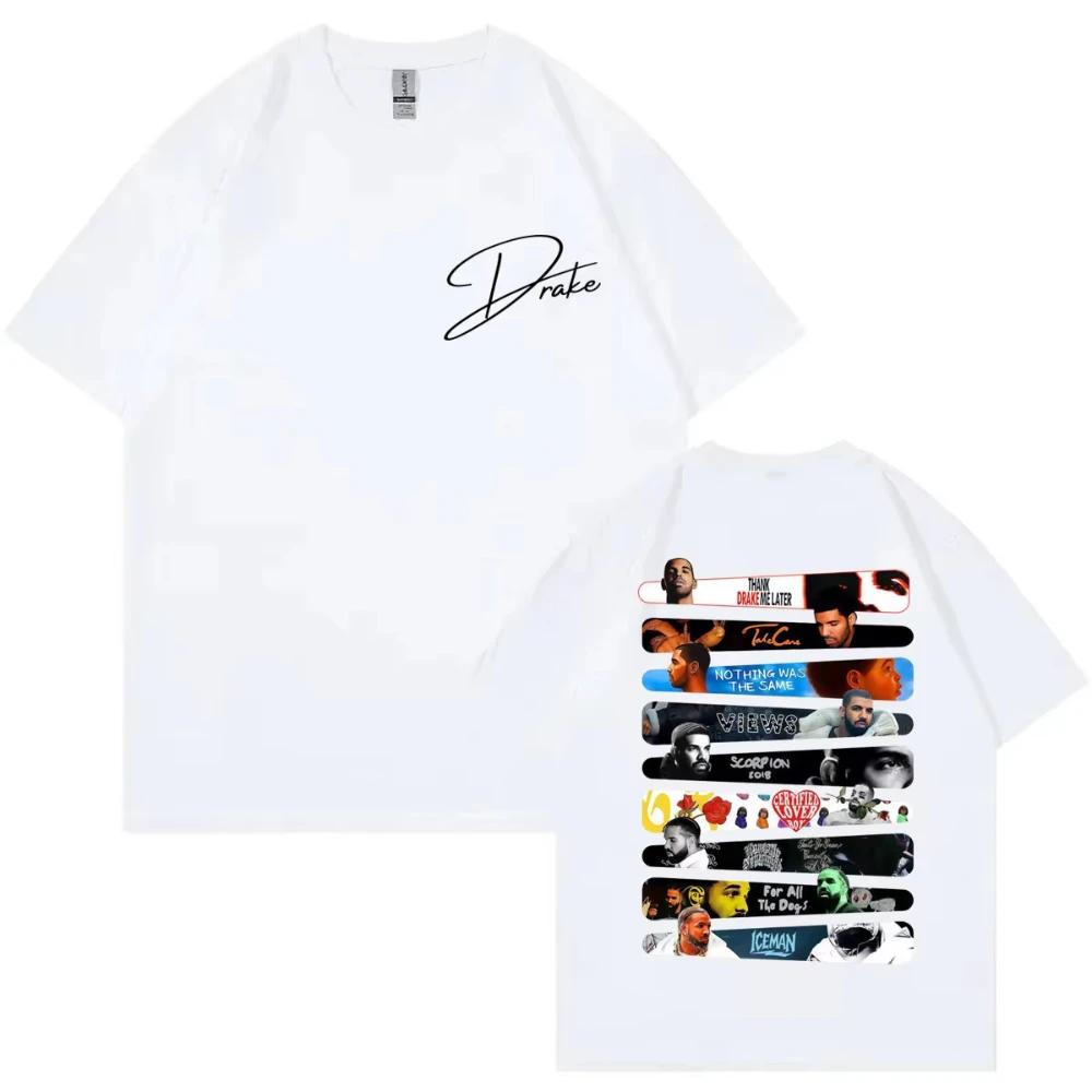 Rapper Drake Album Graphic T Shirt Men's Women Clothing Fashion Hip Hop Short Sleeve T-shirts Summer Casual Loose Cotton T-shirt