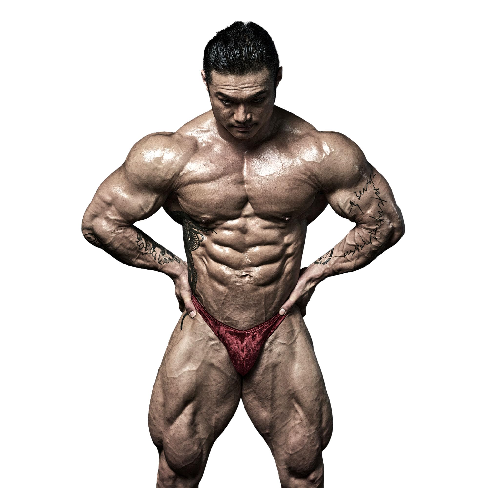 

Бодибилдинг Плавки Костюм для позирования Спортивная форма Измятый бархат Кроваво-красный Цифра [FIED] (JP, Размер, 32, Красный) [Использовал]